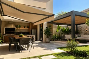 Toldo Articulado ou Pergolado Qual o Melhor para sua Área Gourmet?